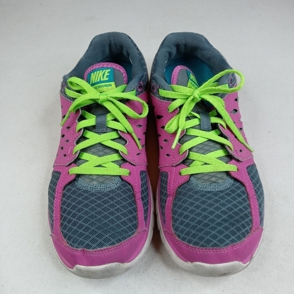 Nike Women's Flex 2013 Run Sneakers 8.5 Pink & gra - Picture 3 of 11